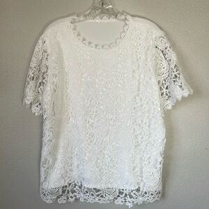 Lace front summer t-shirt
